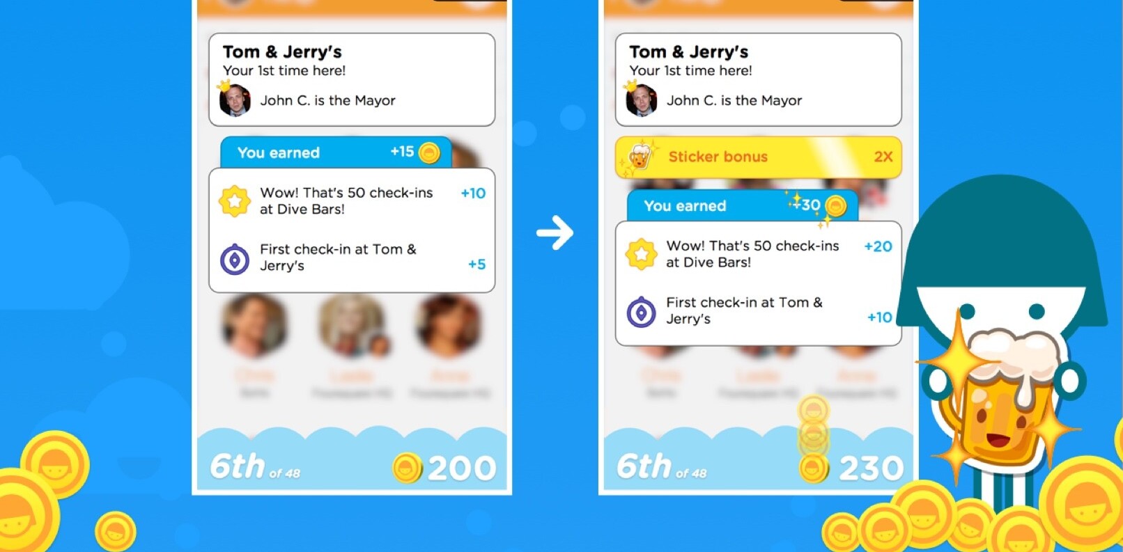 Foursquare’s Swarm gets an in-app virtual currency