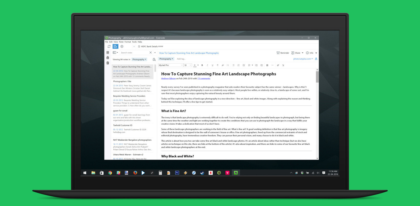 Evernote’s Windows app gets a much-needed makeover