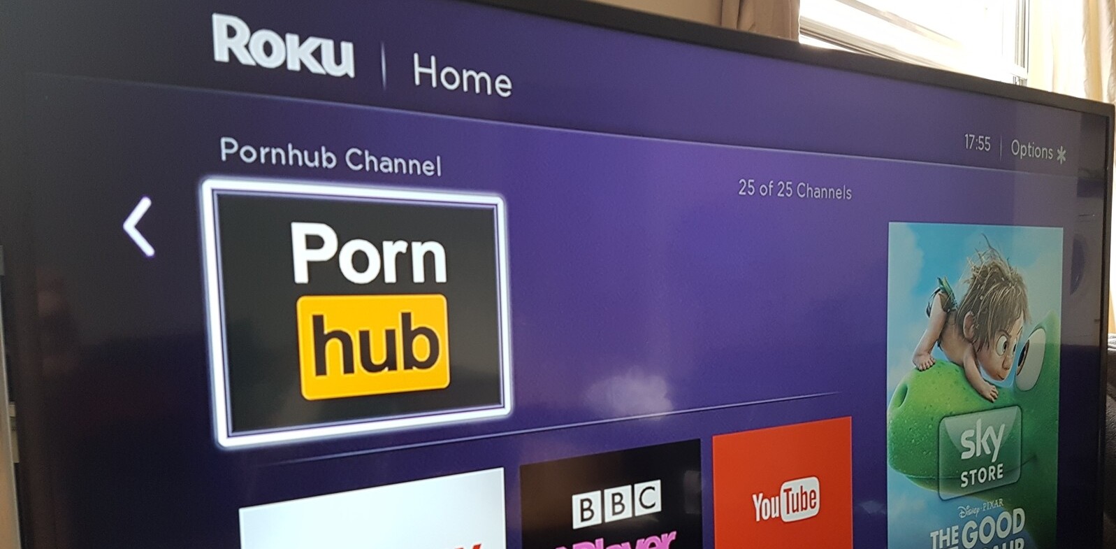 You can now watch Pornhub on your TV for free