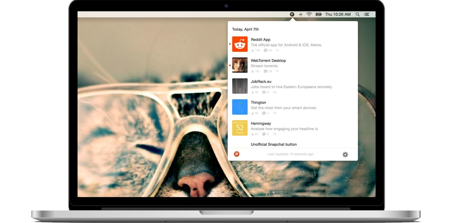 Product Hunt’s new Mac app is ready to invade your status bar