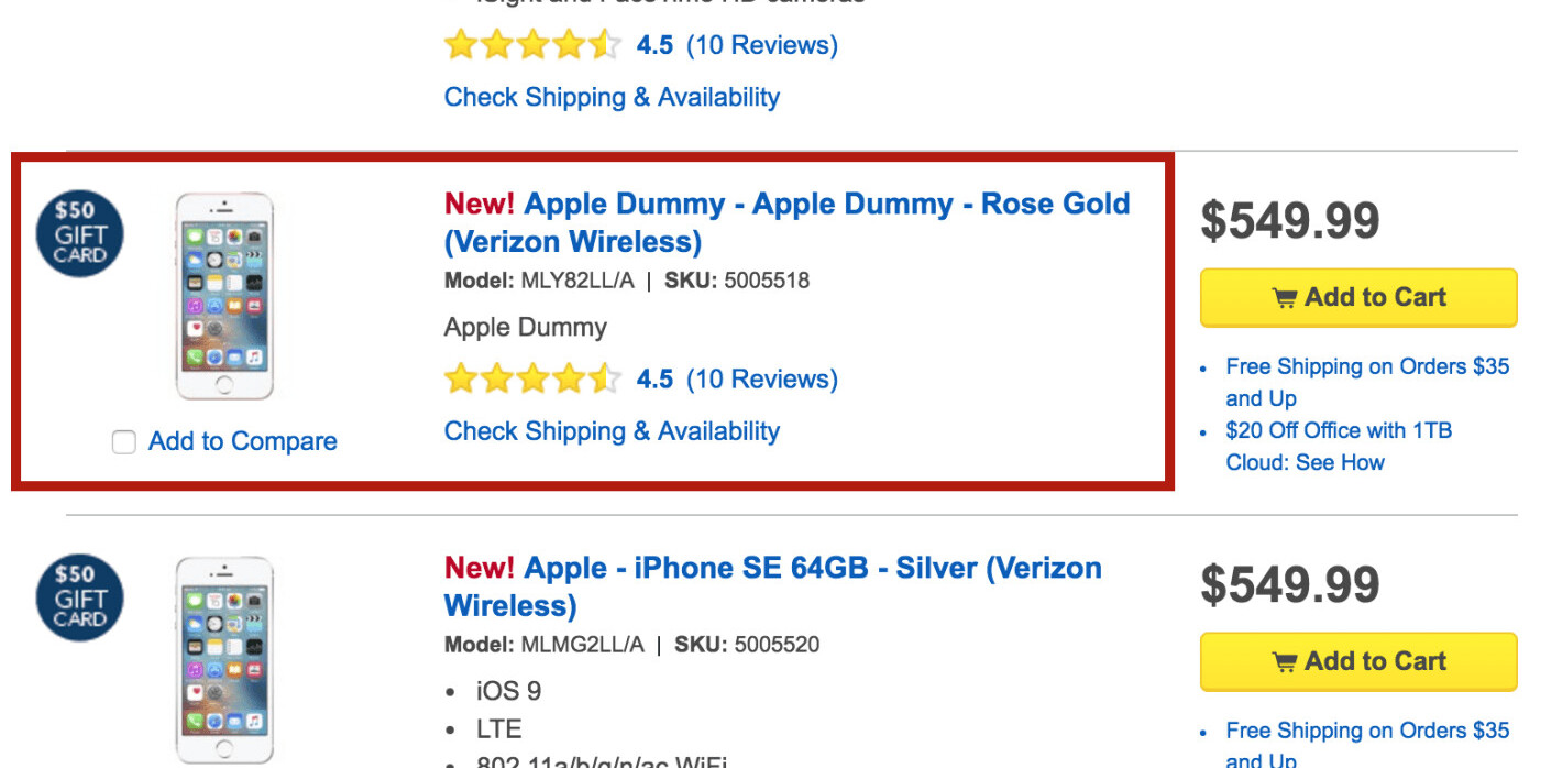 Best Buy just proved why it’s important to triple check your placeholder text