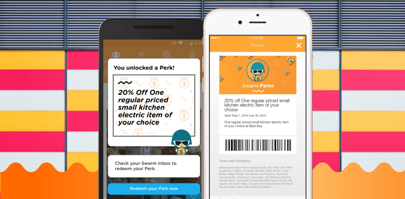 Swarm now offers perks with check-ins so it’s basically Foursquare before the split