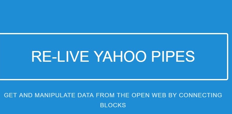 pipes.digital is an intriguing early-stage alternative to Yahoo! Pipes
