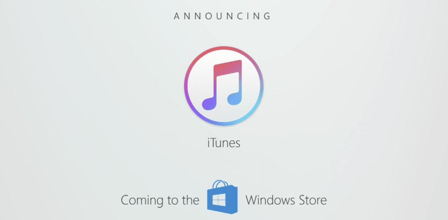 iTunes is coming to the Windows Store