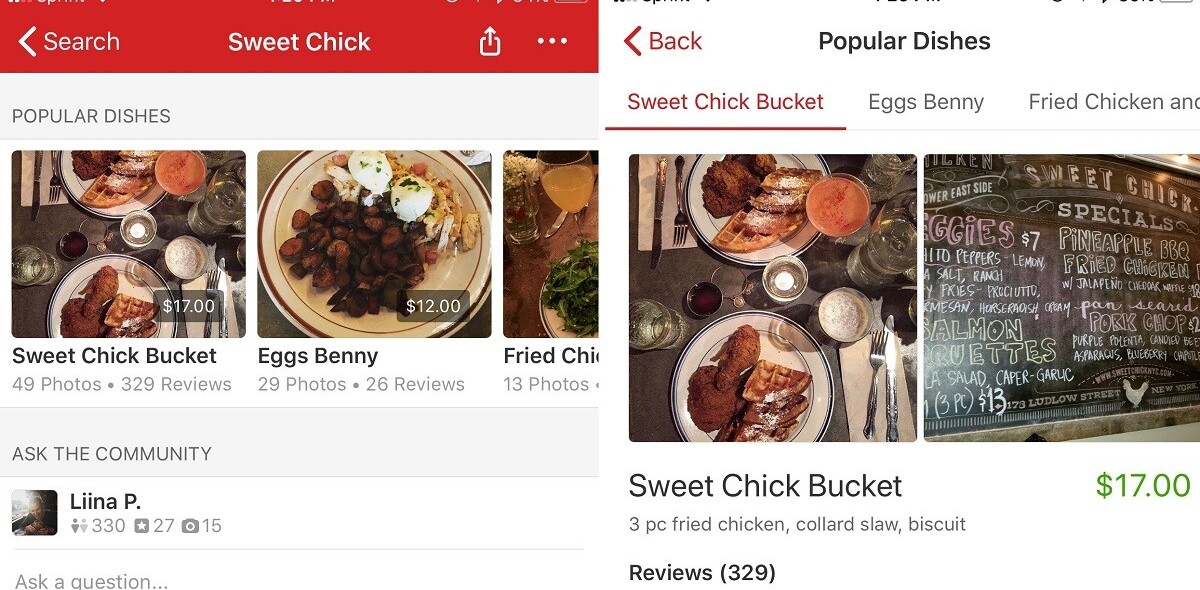Yelp uses machine learning to create Popular Dishes list