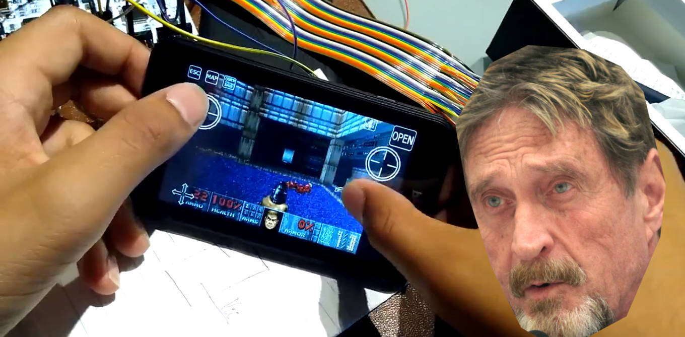 Watch this 15-year-old hacker play DOOM on John McAfee’s ‘unhackable’ crypto-wallet