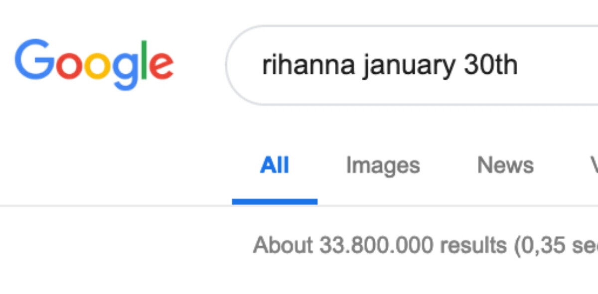 Something magical happens if you google Rihanna and your birthday