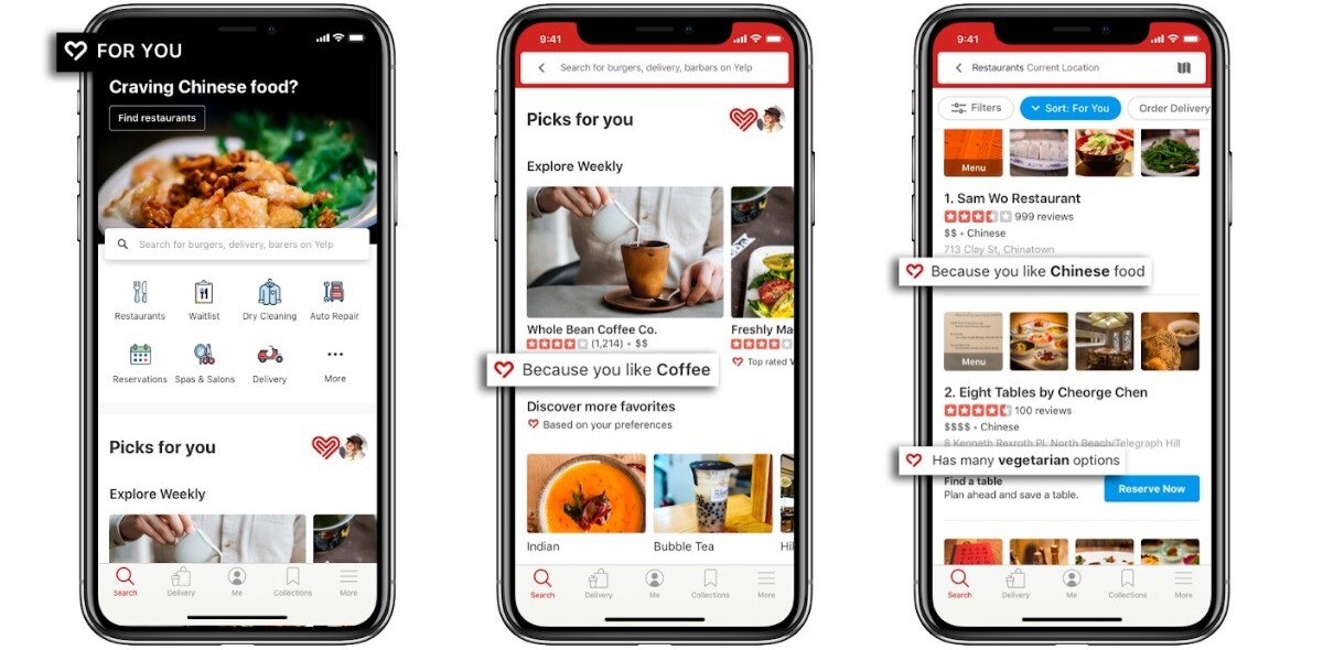 Yelp now lets you personalize its app based on lifestyle and diet