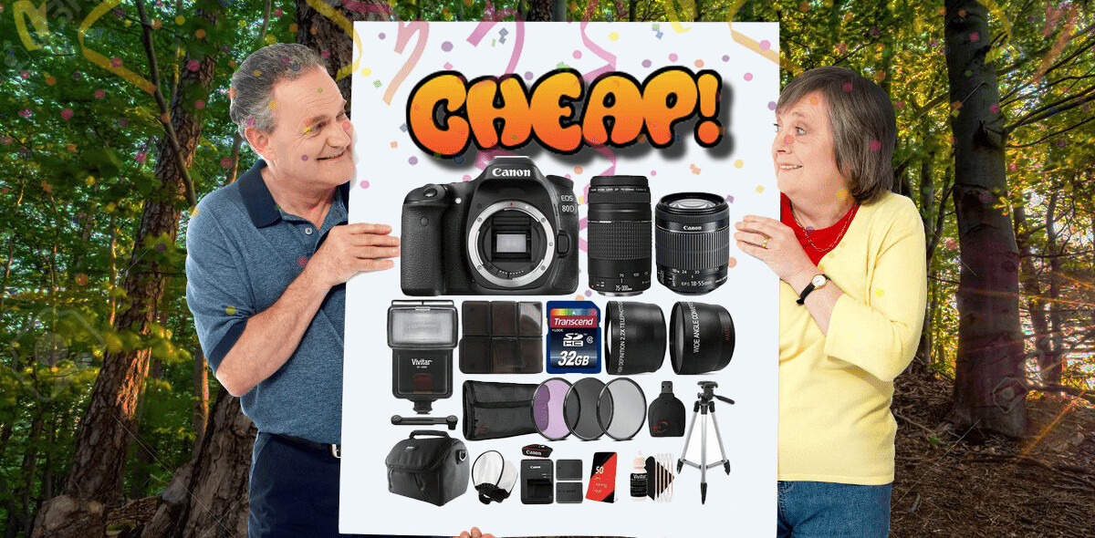 CHEAP: Holy snap! Here’s 64% off the Canon 80D megakit