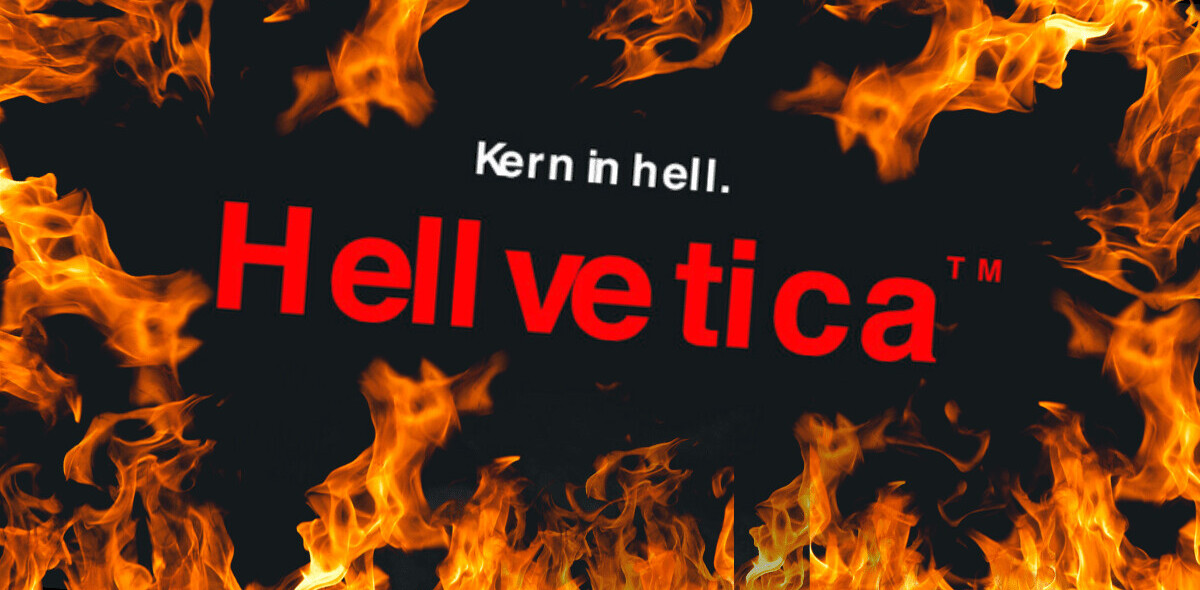 This hellish Helvetica font is perfect for Halloween
