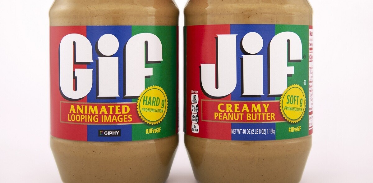 This Giphy/Jif peanut butter collab over GIF pronunciation is a no-brainer