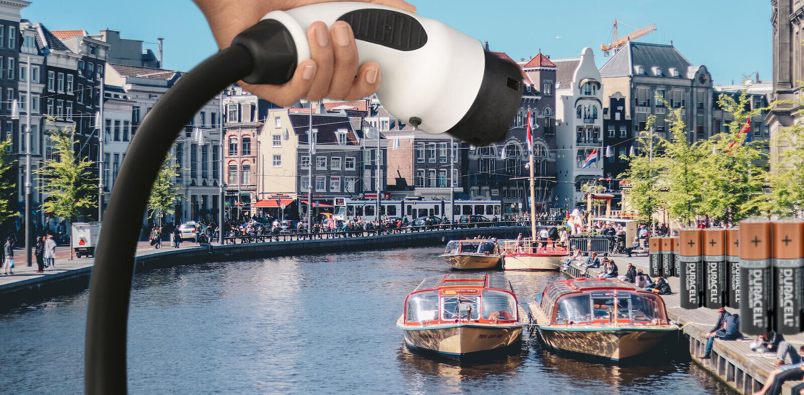 Almost all Amsterdam’s commercial boats are now electric