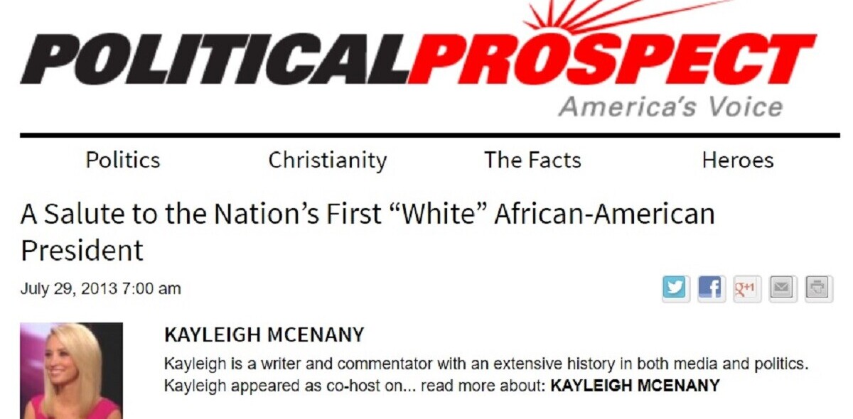 New US Press Secretary Kayleigh McEnany ran a racist, right-wing conspiracy blog