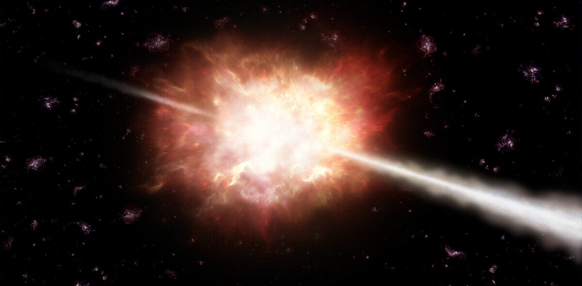 Burst of gamma rays from 10 billion light years away offers glimpse into the early universe