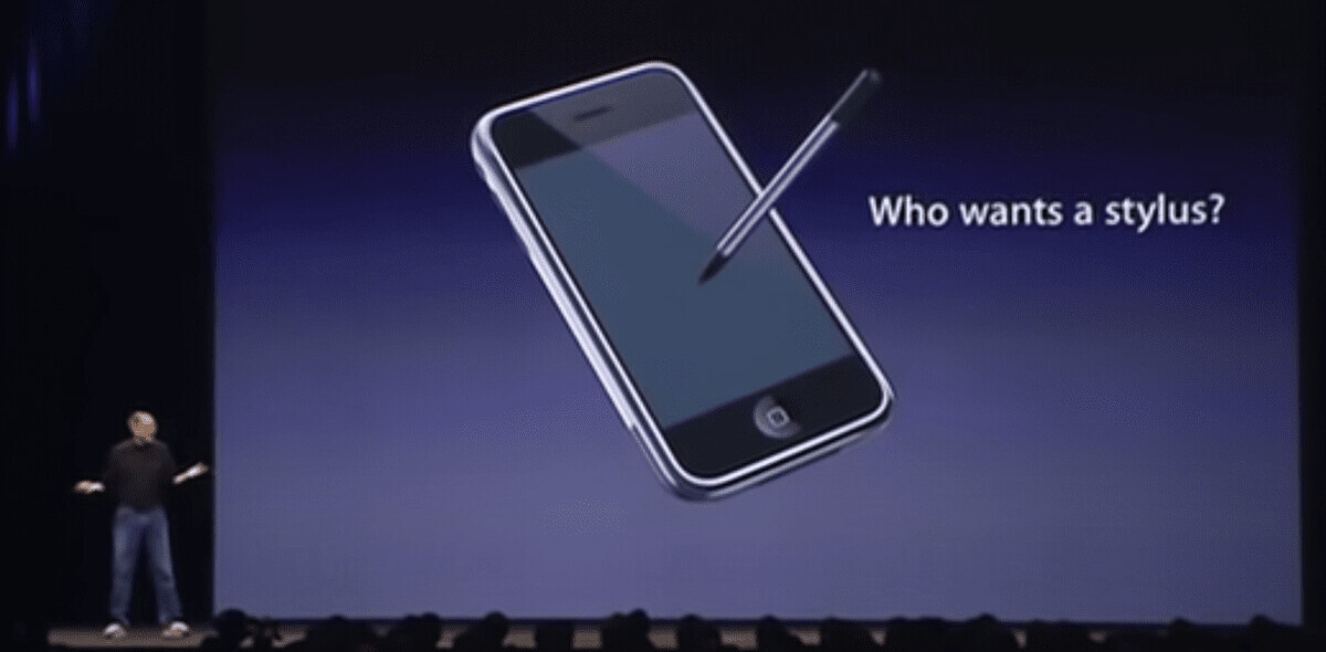 Here’s a dumb graph about Steve Jobs’ stylus hate and Apple Pencil releases