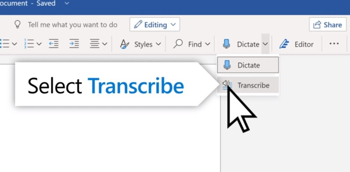How to use Microsoft Word’s new ‘Transcribe’ tool