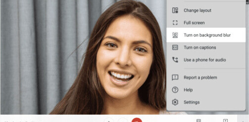 You can now blur your background straight from Google Meet