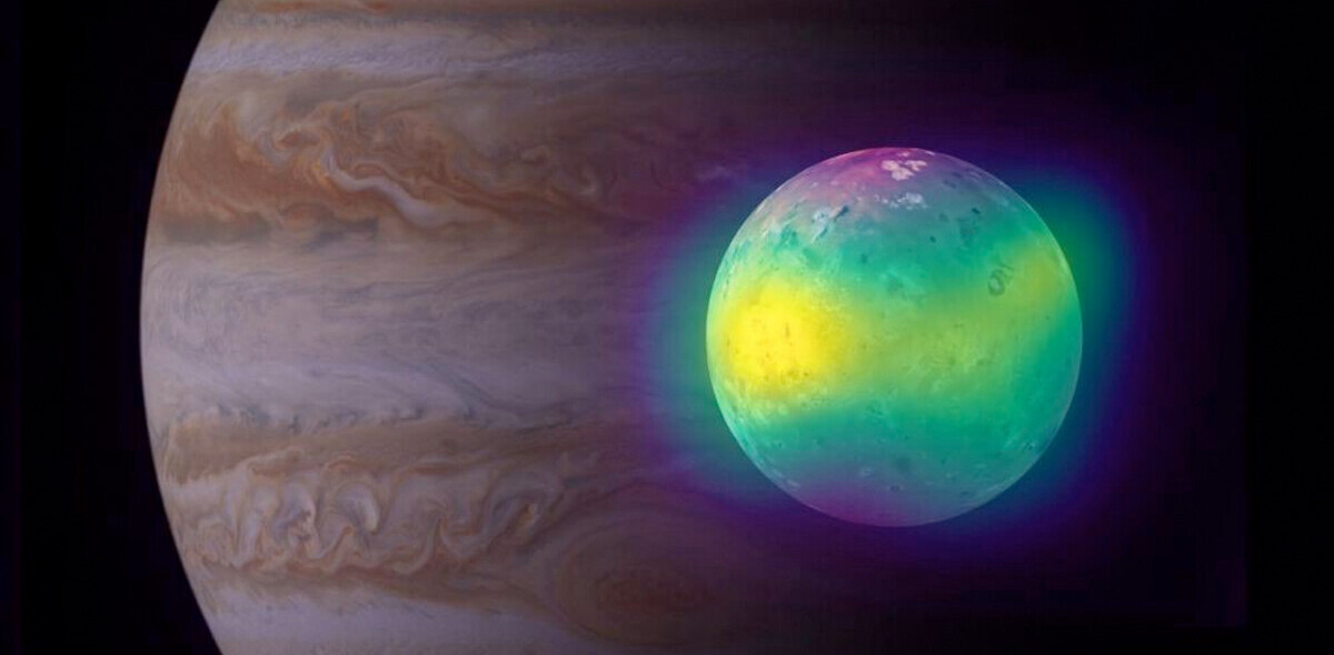 Volcanos on Jupiter’s moon are painting its surface with beautiful colors