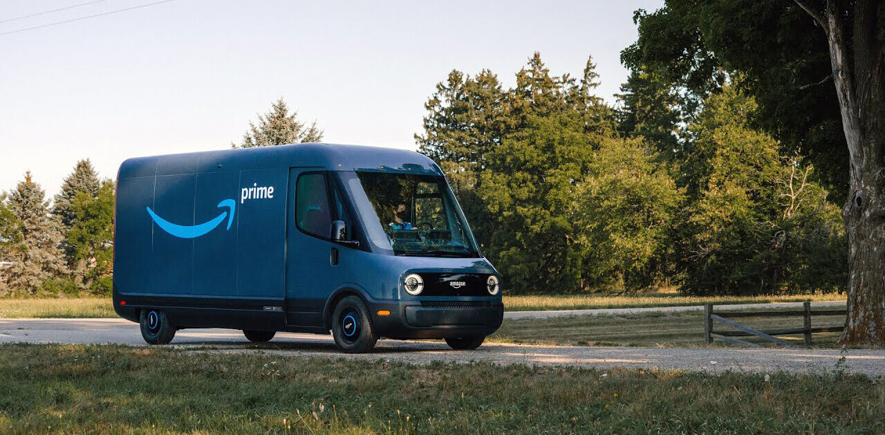 Amazon’s electric delivery vans made by Rivian are here, and they’re pretty cute
