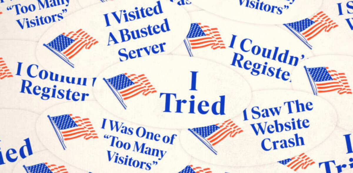 Voter registration websites are crashing, locking out would-be voters