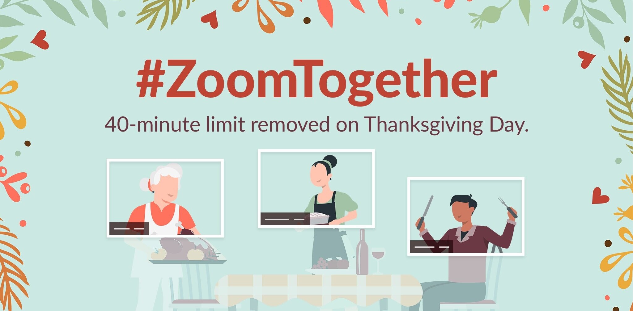 Zoom is getting rid of its 40-minute limit, but just for Thanksgiving