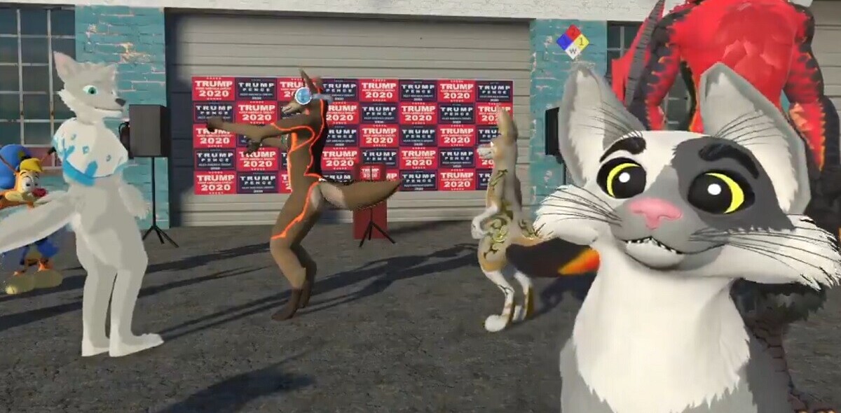 A VR furry hootenanny is all I wish to remember about the 2020 US election