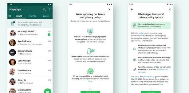 WhatsApp will ease you into accepting its privacy policy with a banner