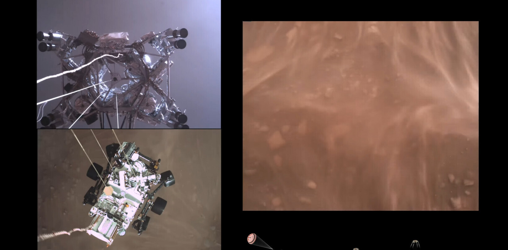 Watch: Amazing NASA footage shows Perseverance rover setting down on Mars