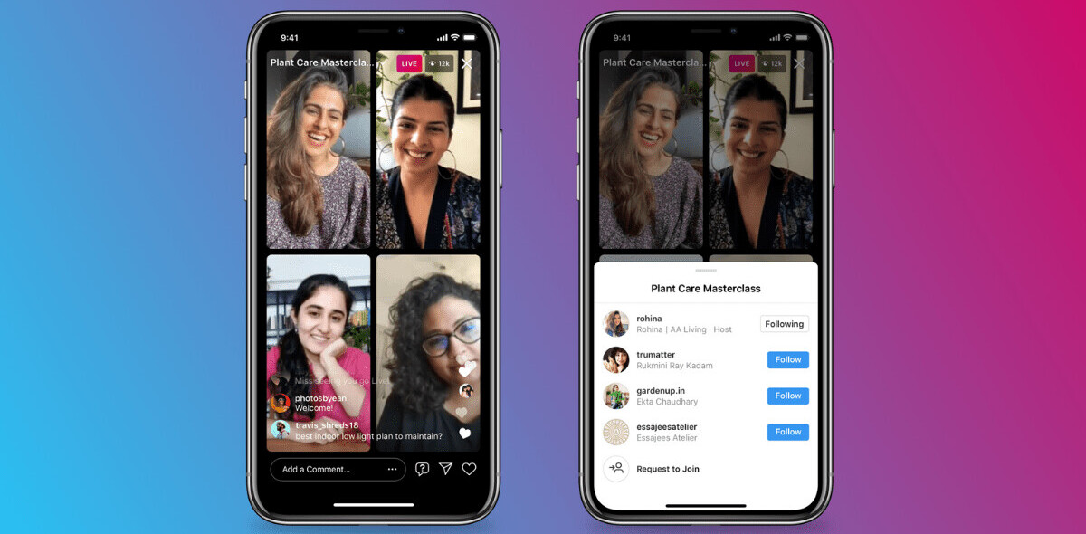 Instagram’s new Live Rooms lets you go live with three other people — too bad you don’t have any followers