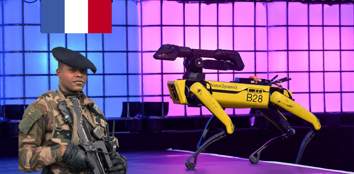 Spot the (robot) dog enlists in the French Army, (battery) dies