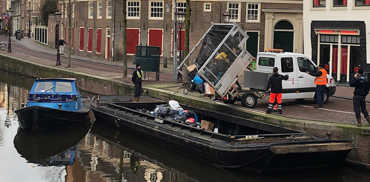 Amsterdam trials electric ‘trash boats’ to clean up its streets