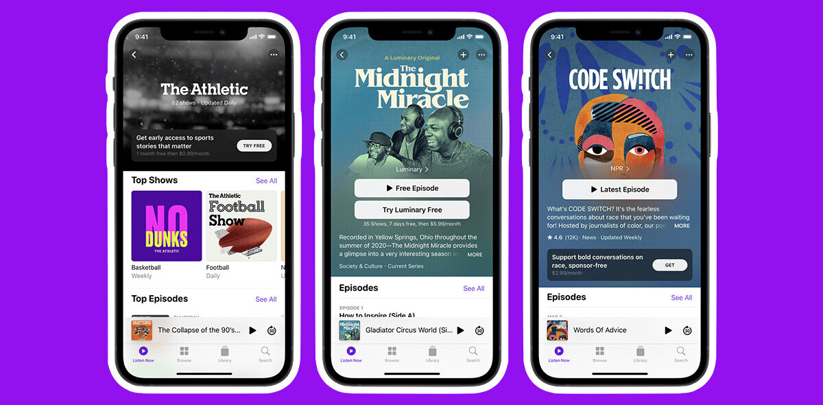 Apple fires up the podcast war with subscriptions and an app redesign