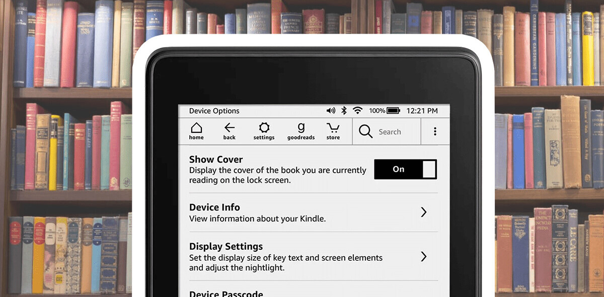 Hell yeah, the Kindle lock screen can now display book covers