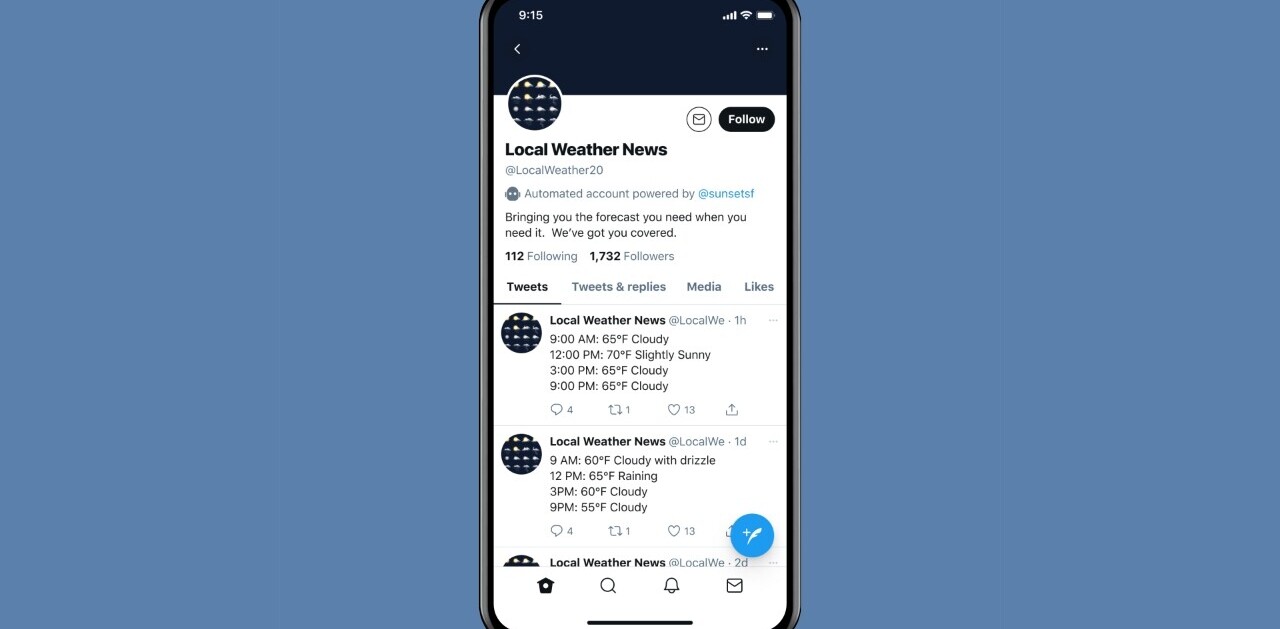 You’ll now be able to identify Twitter bot accounts by a label