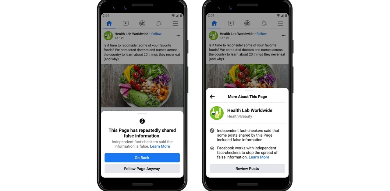 Facebook will now shame pages that share misinformation repeatedly