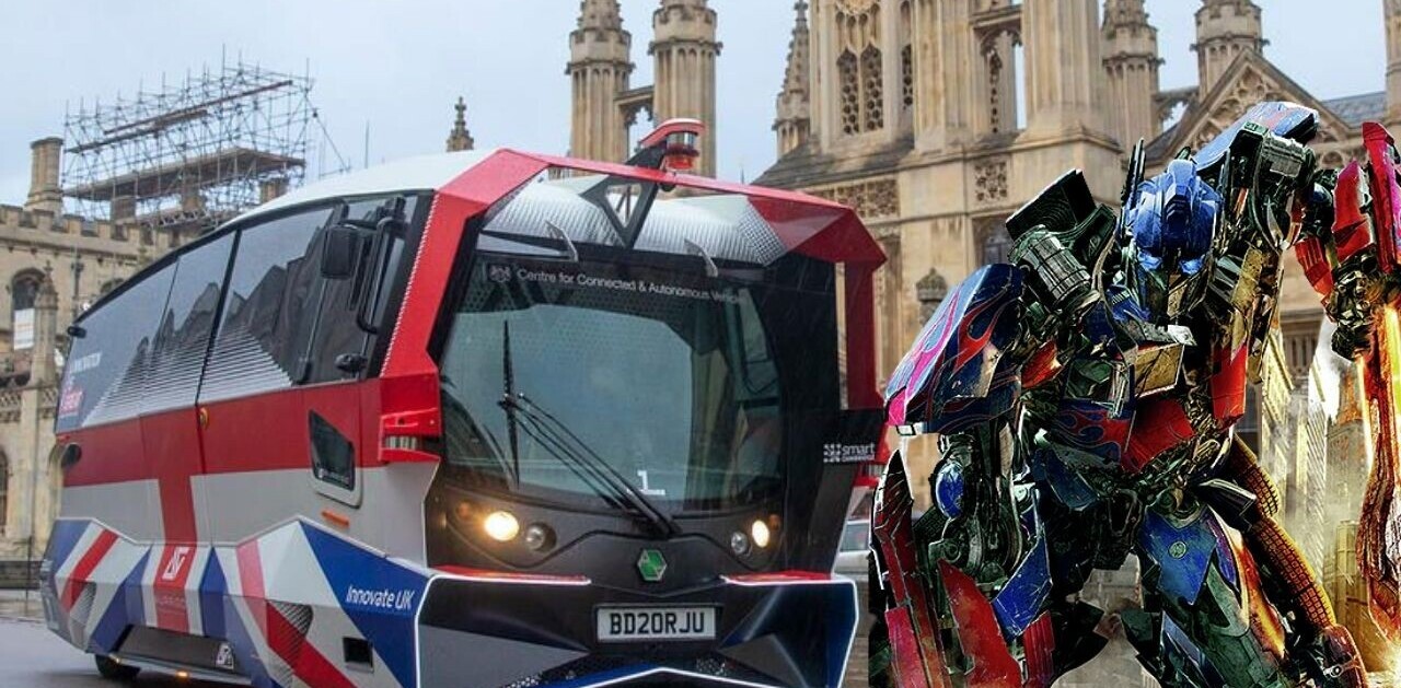 Britain’s first self-driving shuttle bus hits the streets, but scares passengers away