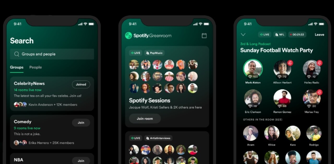 Just when you thought Clubhouse clones were over, Spotify launches Greenroom