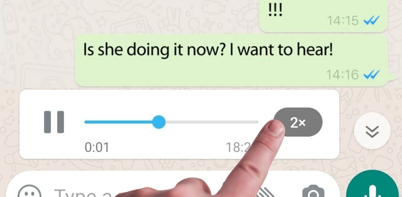 How to play irritating WhatsApp voice messages faster