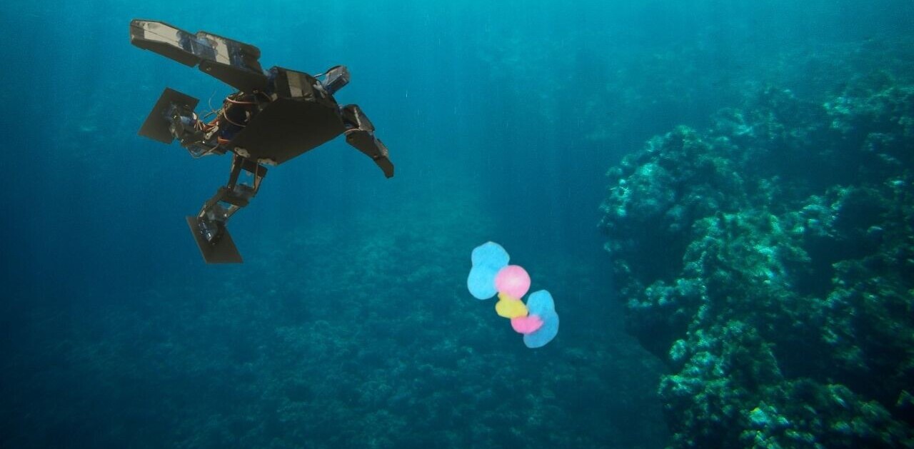 Yo, plastic soup! These tiny swimming bots are coming to destroy you