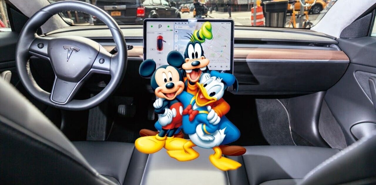 Tesla’s new update includes Disney+ and I AM SWEATING WITH JOY