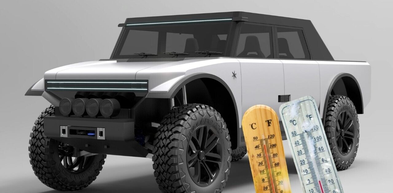 The Pioneer 4×4 is an EV with a range extender and a… fabric exterior?