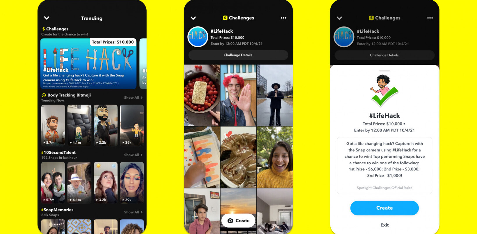 Snapchat is offering prizes to complete challenges — let the games begin