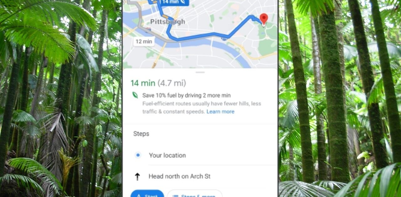 Google Maps can now suggest the most fuel-efficient route