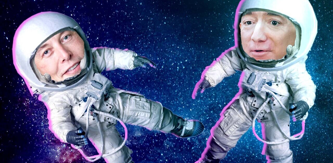 Why the Musk vs. Bezos space feud is probably fake