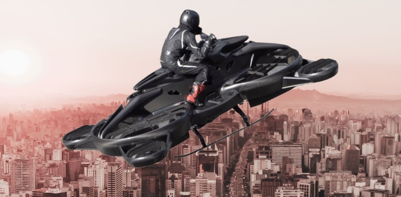 This bizarre Japanese flying bike wants to bring air travel to the streets