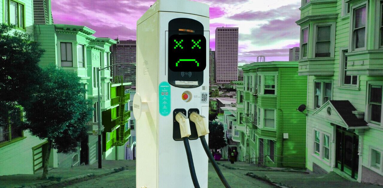 Over 1 in 5 public EV chargers are broken in the Greater Bay Area
