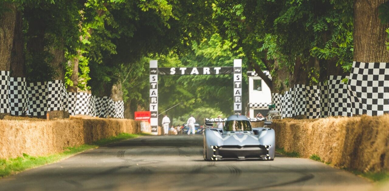 Watch this Batmobile-style EV smash a speed record