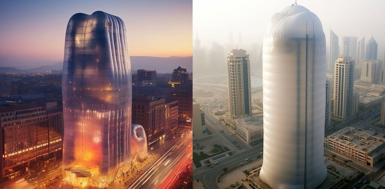 A glimpse into AI’s future in architecture: Inflatable skyscrapers