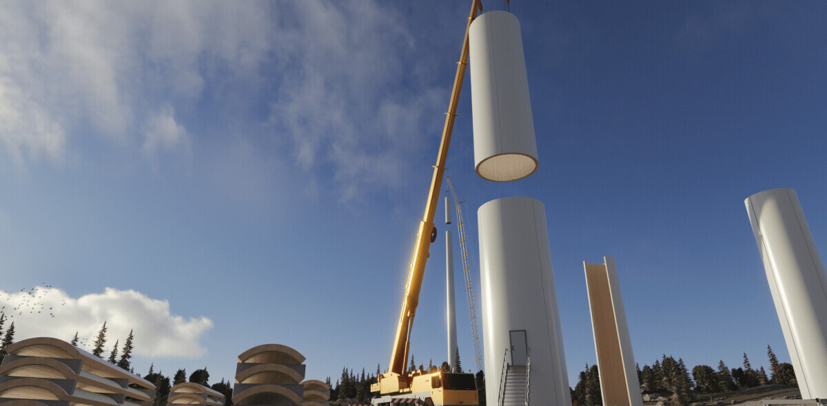 World’s tallest wooden wind turbine is ‘stronger than steel’