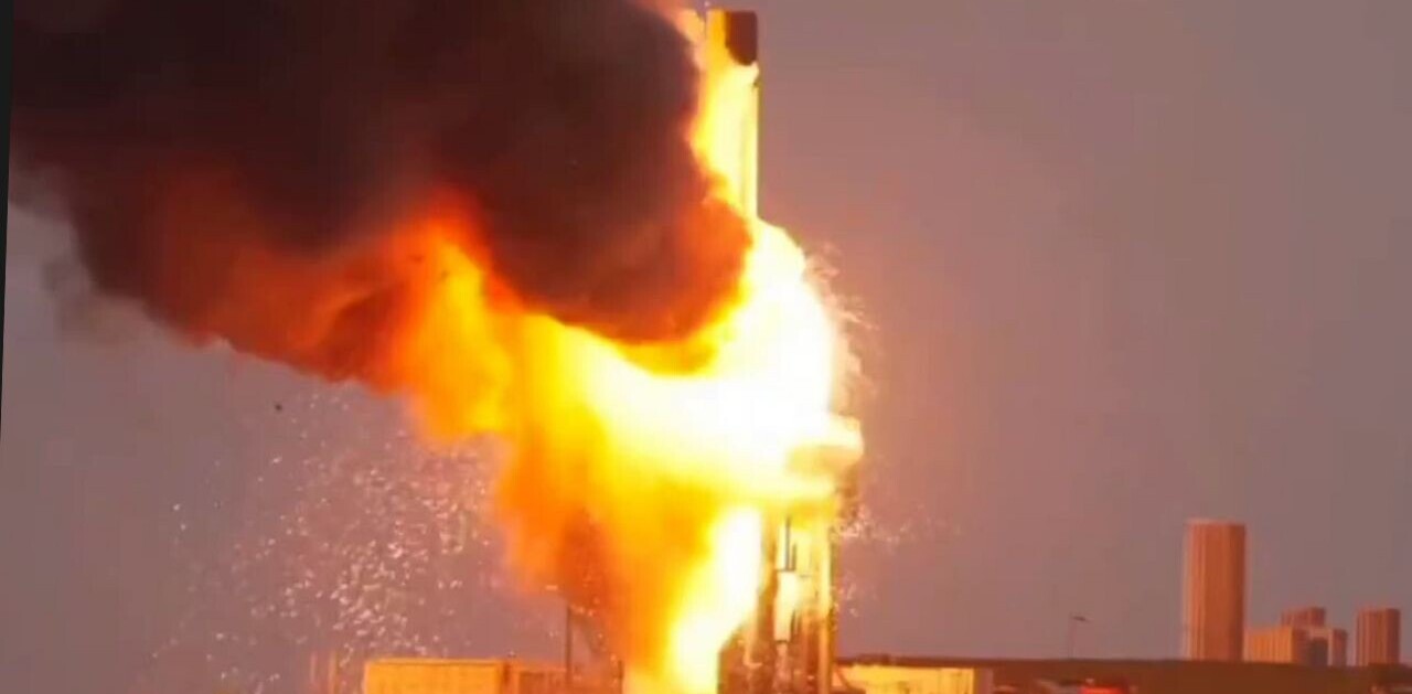 Watch: rocket explodes during test for UK’s first vertical launch
